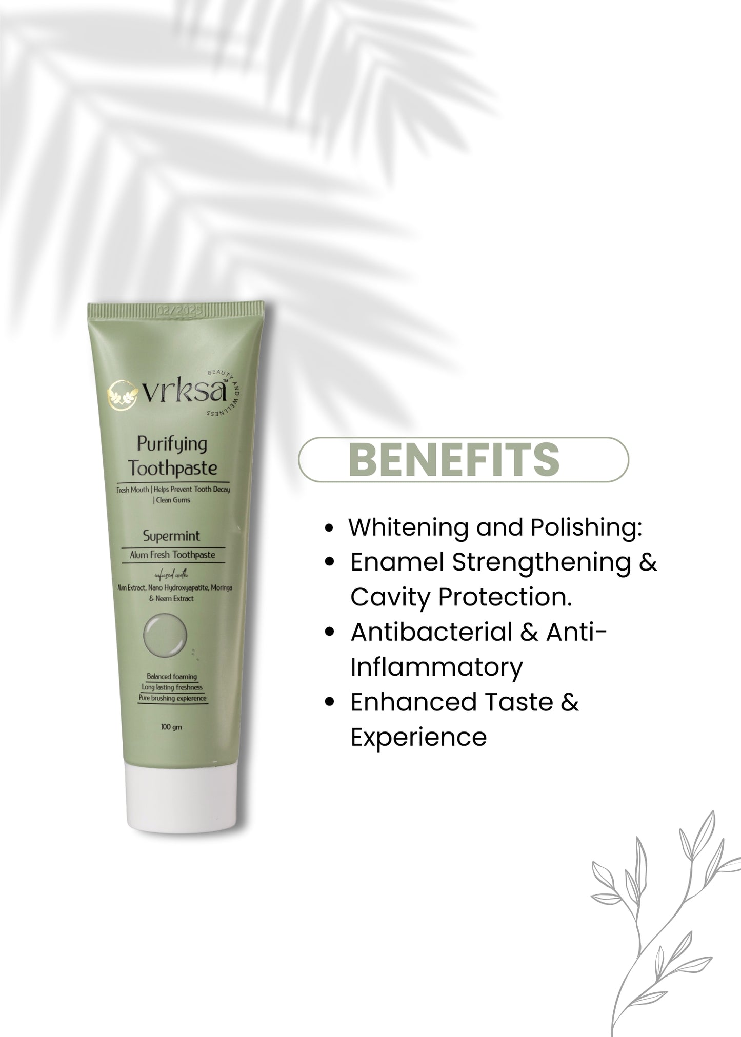 Supermint Alum Fresh Toothpaste